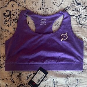 NWT - purple heather sport bra - peloton